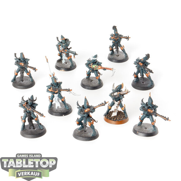 Drukhari - 10x Kabalite Warriors - teilweise bemalt