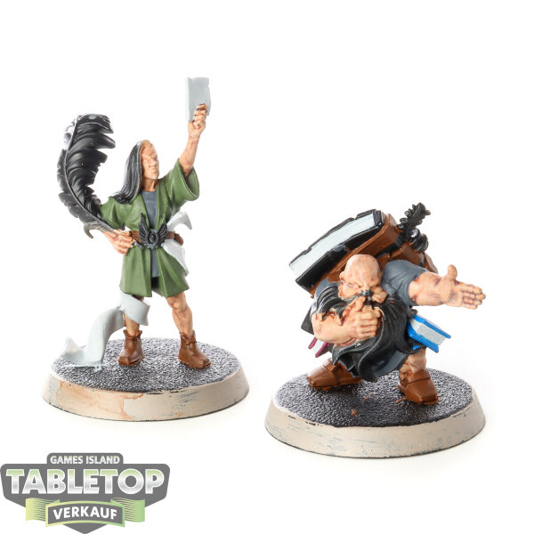 Blood Bowl - Elf and Dwarf Biased Referees - teilweise bemalt