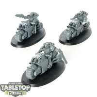 Space Marines - 3x Outriders - unbemalt