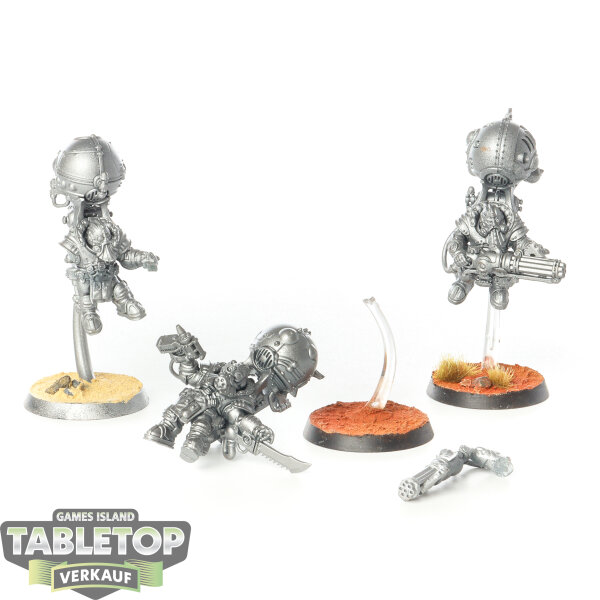Kharadron Overlords - 3 Endrinriggers - grundiert