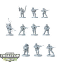 Astra Militarum - 10 Cadian Shock Troops classic -...