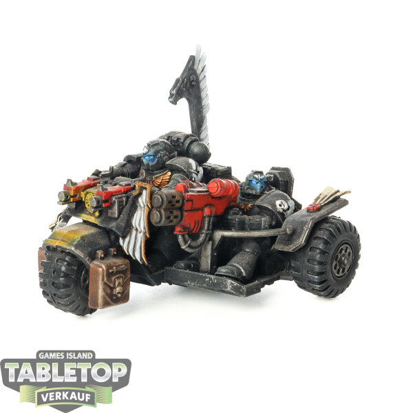 Dark Angels - Space Marine Attack Bike - bemalt