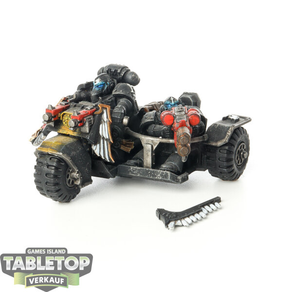Dark Angels - Space Marine Attack Bike - bemalt