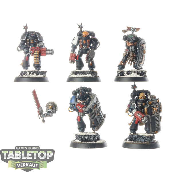 Deathwatch - 5 Veterans - bemalt