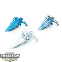 Aeldari - 3 Windriders - teilweise bemalt