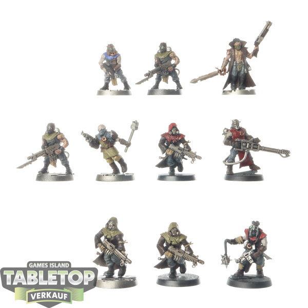 Chaos Space Marines - 10 Chaos Cultists classic - bemalt