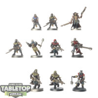 Chaos Space Marines - 10 Chaos Cultists classic - bemalt