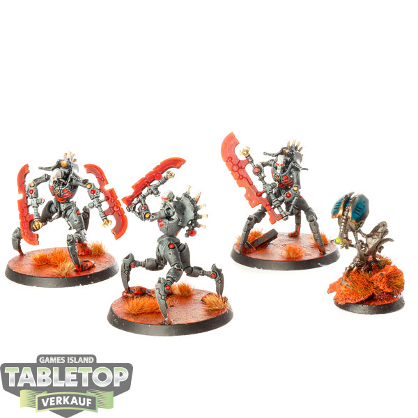 Necrons - 3 Skorpekh Destroyers - bemalt