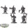 Adeptus Custodes - 5 Custodian Wardens - teilweise bemalt