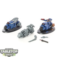 Space Marines - 3x Outriders - teilweise bemalt