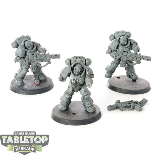 Space Marines - 3x Primaris Eradicators - unbemalt