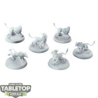 Stormcast Eternals - 6x Gryph-hounds - grundiert