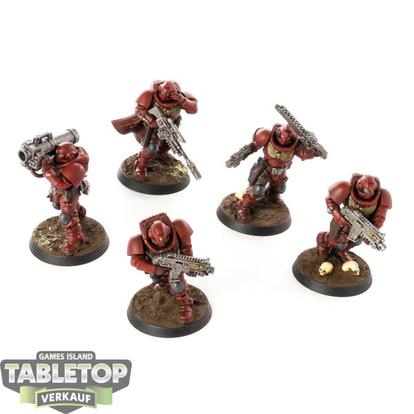 Space Marines - 5x Kill Team: Scout Squad - teilweise bemalt