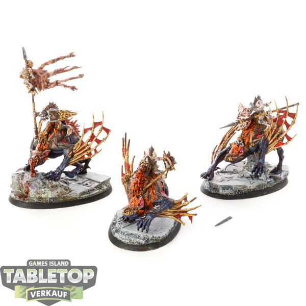 Flesh-eater Courts - 3 x Morbheg Knights - bemalt