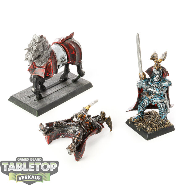 Vampire Counts - Blood Dragon Vampires Mounted & on Foot - bemalt