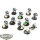 Astra Militarum - 10 Cadian Shock Troops classic - teilweise bemalt
