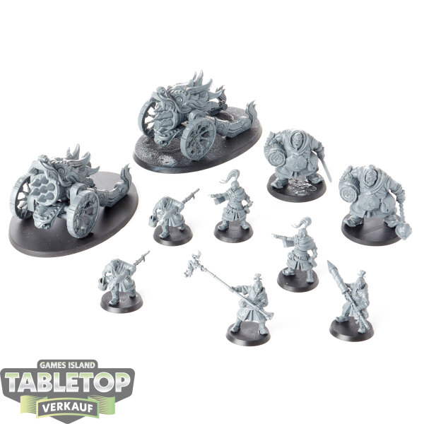 Warhammer Fantasy - Grand Cannon & Fire Rain Rocket Battery - unbemalt