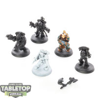 Space Wolves - 5 Grey Hunters klassisch - teilweise bemalt