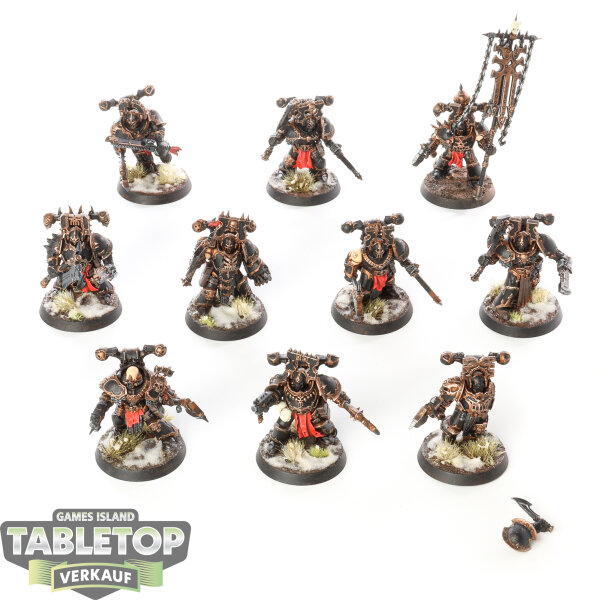 Blades of Khorne - 10 Blood Warriors - bemalt