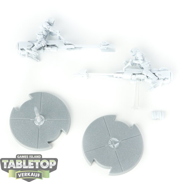 Galaktisches Imperium - 2x 74-Z Speeder Bikes - grundiert