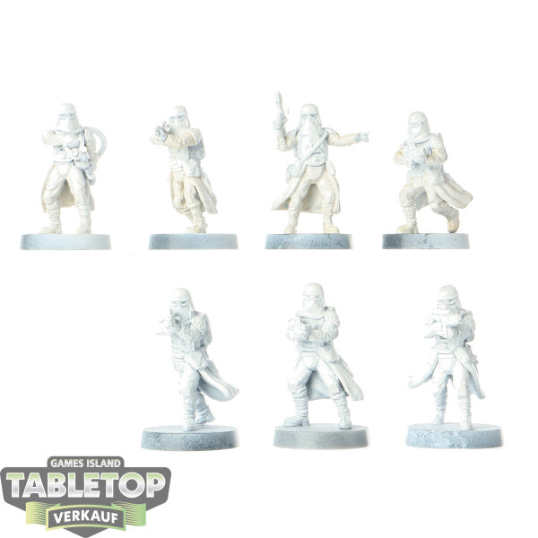 Galaktisches Imperium - 7x Snowtroopers - grundiert