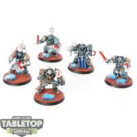 Grey Knights - 5 Paladins - teilweise bemalt