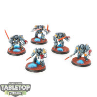 Grey Knights - 5 Brotherhood Terminator Squad - bemalt