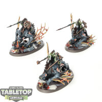 Flesh-eater Courts - 3 x Morbheg Knights - bemalt