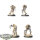 Necrons - 4 Flayed Ones classic - teilweise bemalt