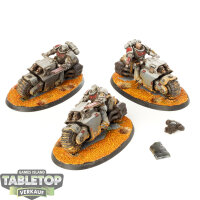 Space Marines - 3x Outriders - bemalt