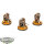 Space Marines - 3x Eliminators - bemalt