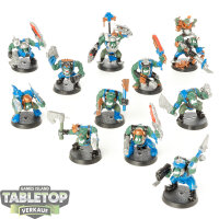 Orks - 11x Ork Boyz - bemalt