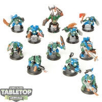 Orks - 11x Ork Boyz - bemalt