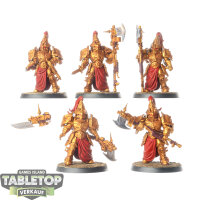 Adeptus Custodes - 5 Custodian Wardens - bemalt