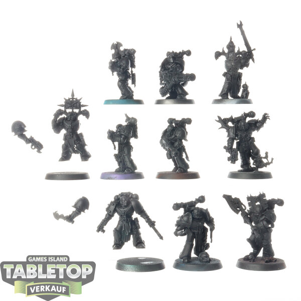 Chaos Space Marines - 10 Legionaries - teilweise bemalt