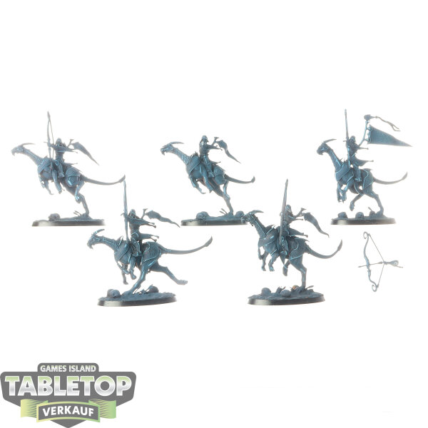 Lumineth Realm Lords - 5 Hurakan Windchargers - teilweise bemalt