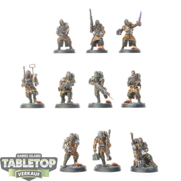 Astra Militarum - 10 Death Korps of Krieg - bemalt