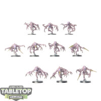 Tyraniden - 10 x Genestealers klassisch - bemalt