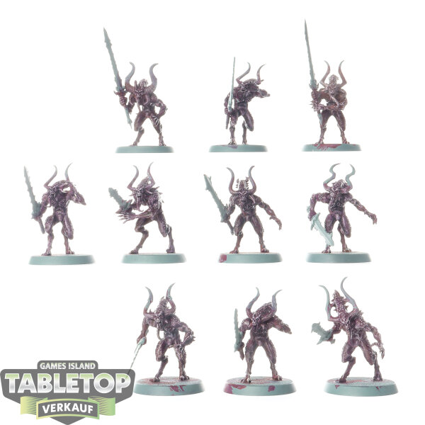 Blades of Khorne - 10 x Bloodletters - teilweise bemalt