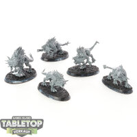 Blades of Khorne - 5 Flesh Hounds - unbemalt