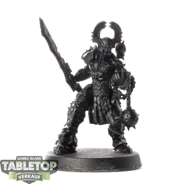 Blades of Khorne - Slaughterpriest with Hackblade and Wrath-hammer - grundiert