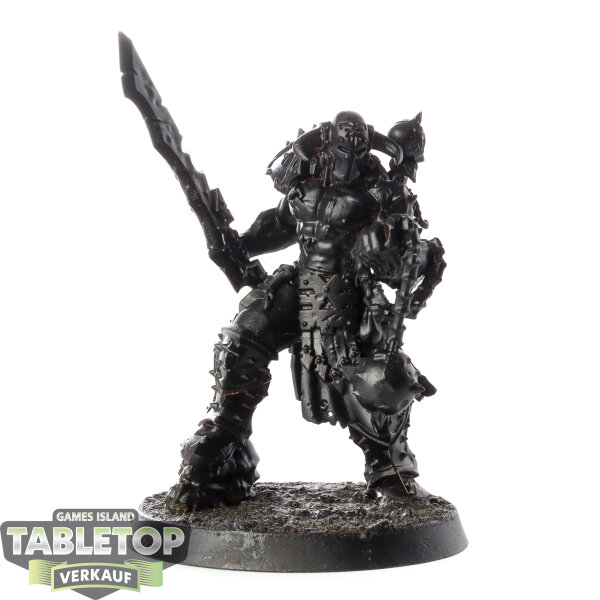 Blades of Khorne - Slaughterpriest with Hackblade and Wrath-hammer - grundiert