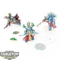 Thousand Sons - 3 Exalted Sorcerers - bemalt