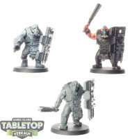 Astra Militarum - 3x Bullgryns - teilweise bemalt