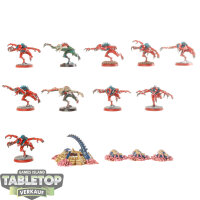 Tyraniden - 10x Genestealer - klassisch - teilweise bemalt