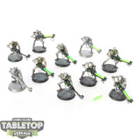 Necrons - 10 Necron Warriors - klassich - teilweise bemalt