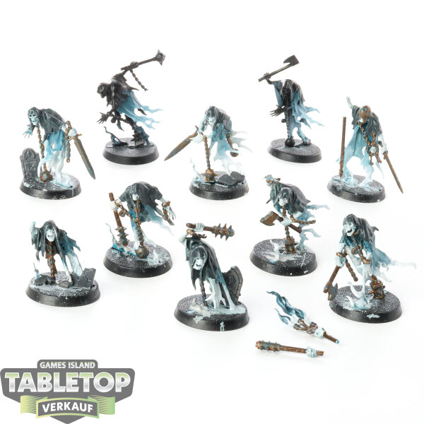 Nighthaunt - 10x Chainrasp Hordes - teilweise bemalt