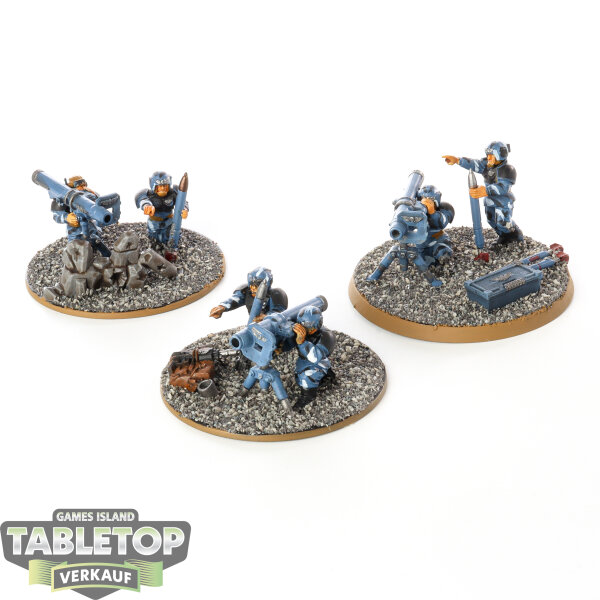 Astra Militarum - 3x Heavy Weapons Squad (Klassisch) - bemalt