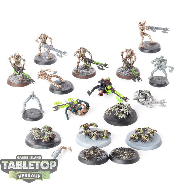 Necrons - 10 x Necron Warriors - teilweise bemalt