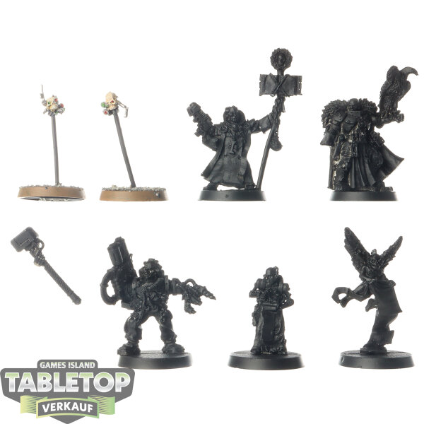 Imperial Agents - Inquisitor Lord Coteaz klassisch & Retinue Box - grundiert